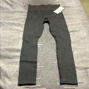 NWT Athleta seamless Shimmer tights Espresso M